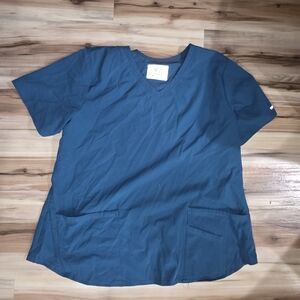 Skechers Women's Teal V-Neck Short Sleeve Top